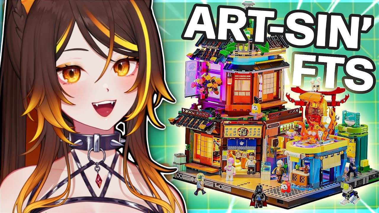 Sinder Builds A Lumibrick Tavern! | Art Sin'-Crafts!