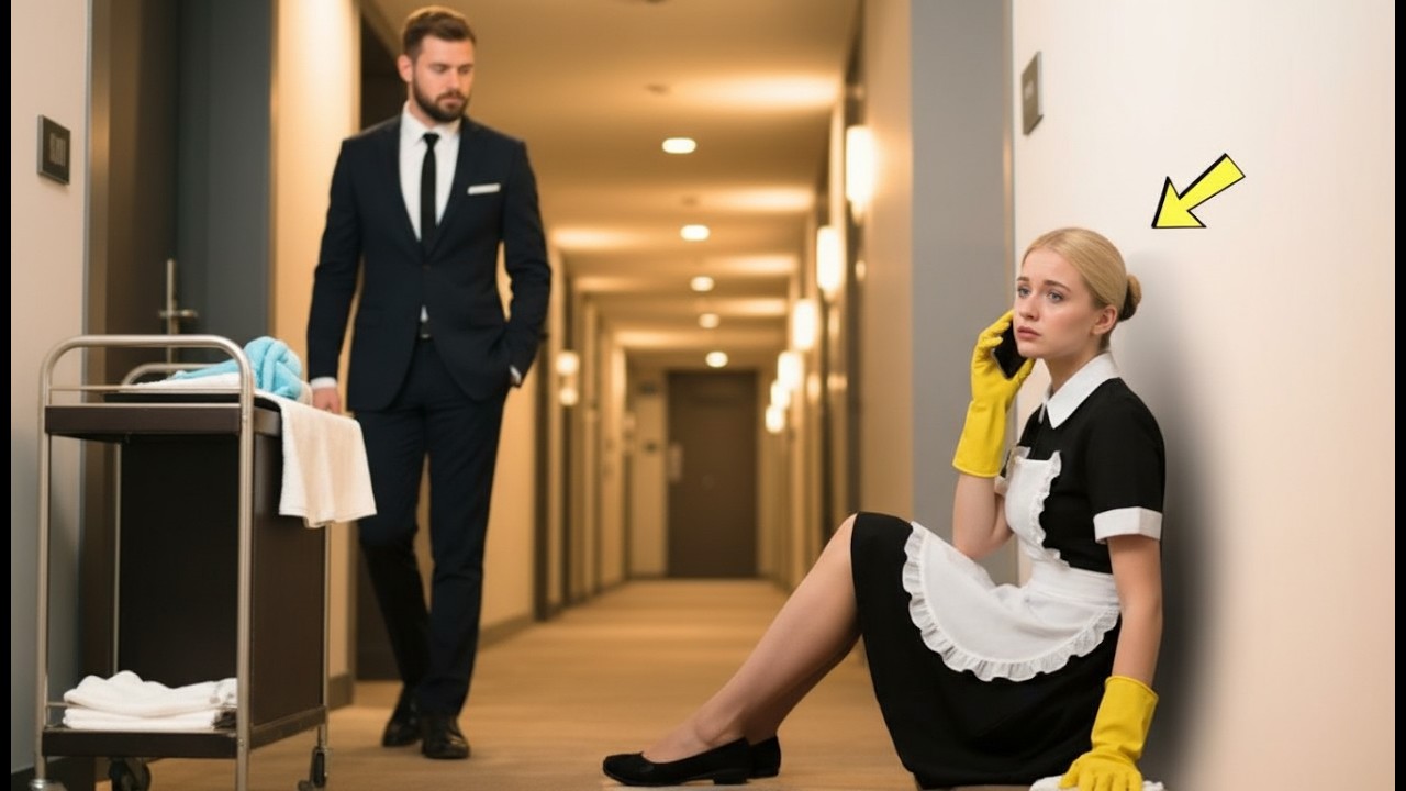 A Billionaire Saw the Young Maid Crying on the Phone in the Hotel Hallway—The Next Morning