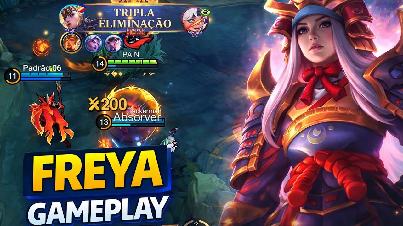 ☠️ FREYA SENDO FREYA 🔥 | FREYA GAMEPLAY - MOBILE LEGENDS 