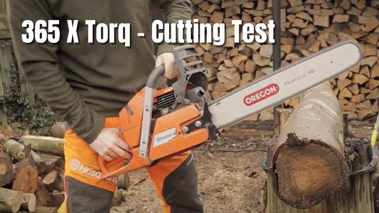 Husqvarna 365 X Torq - Cutting Test - Cutting eucalyptus Disks