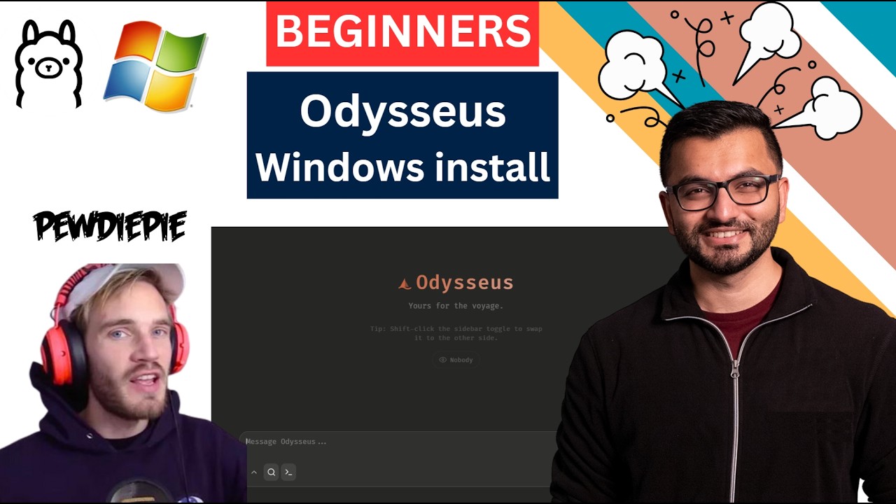 [ДЛЯ НОВИЧКОВ] Установка ИИ Odysseus от PewDiePie на Windows с нуля