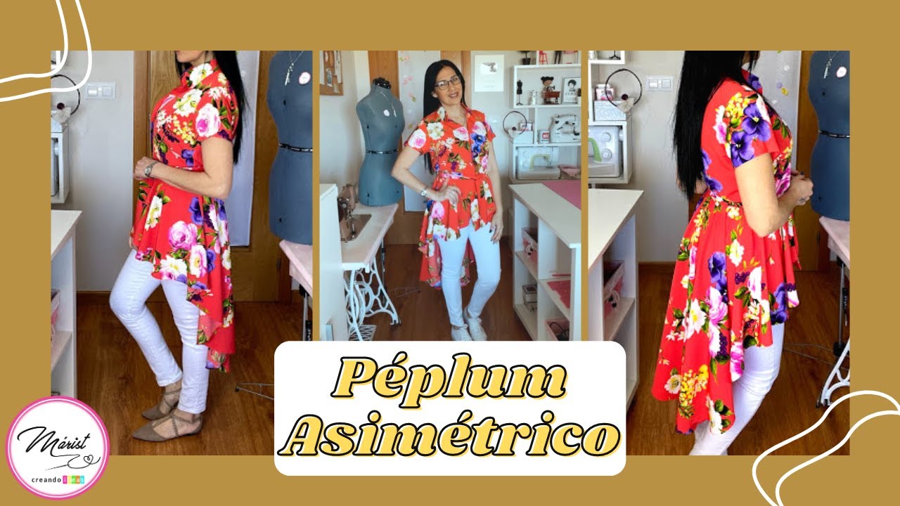 #73 BLUSA DE CORTE PÉPLUM| COLA DE PATO| TUTORIAL PASO A PASO 🤩