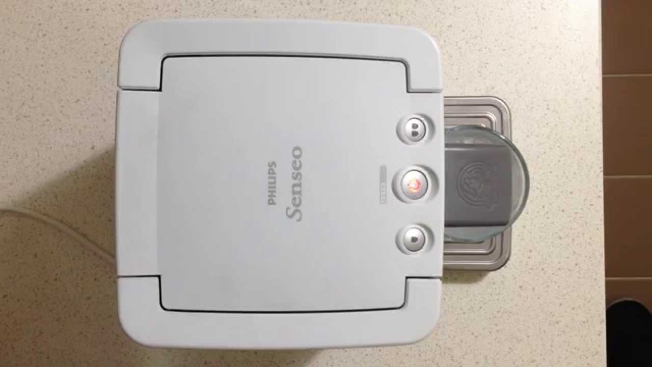 Philips Senseo Quadrante coffee maker operation