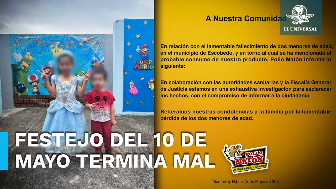 Mueren dos niños por supuesta intoxicación; habrían cenado en el “El Pollo Matón”