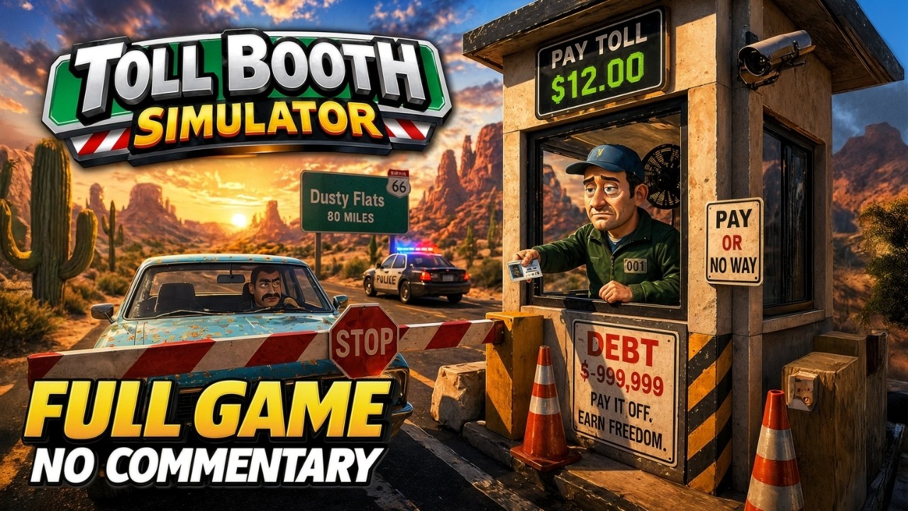 Toll Booth Simulator | FULL GAME Gameplay Longplay | No Commentary