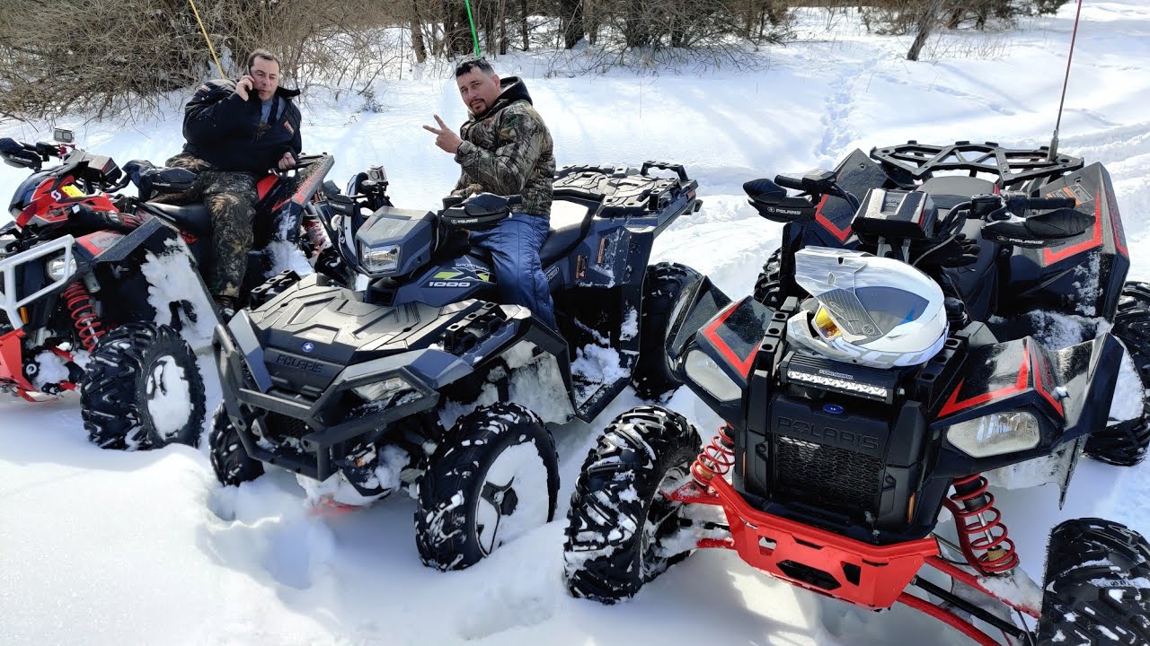 winter riding vs Polaris sportsman and scrambler xp 1000 s