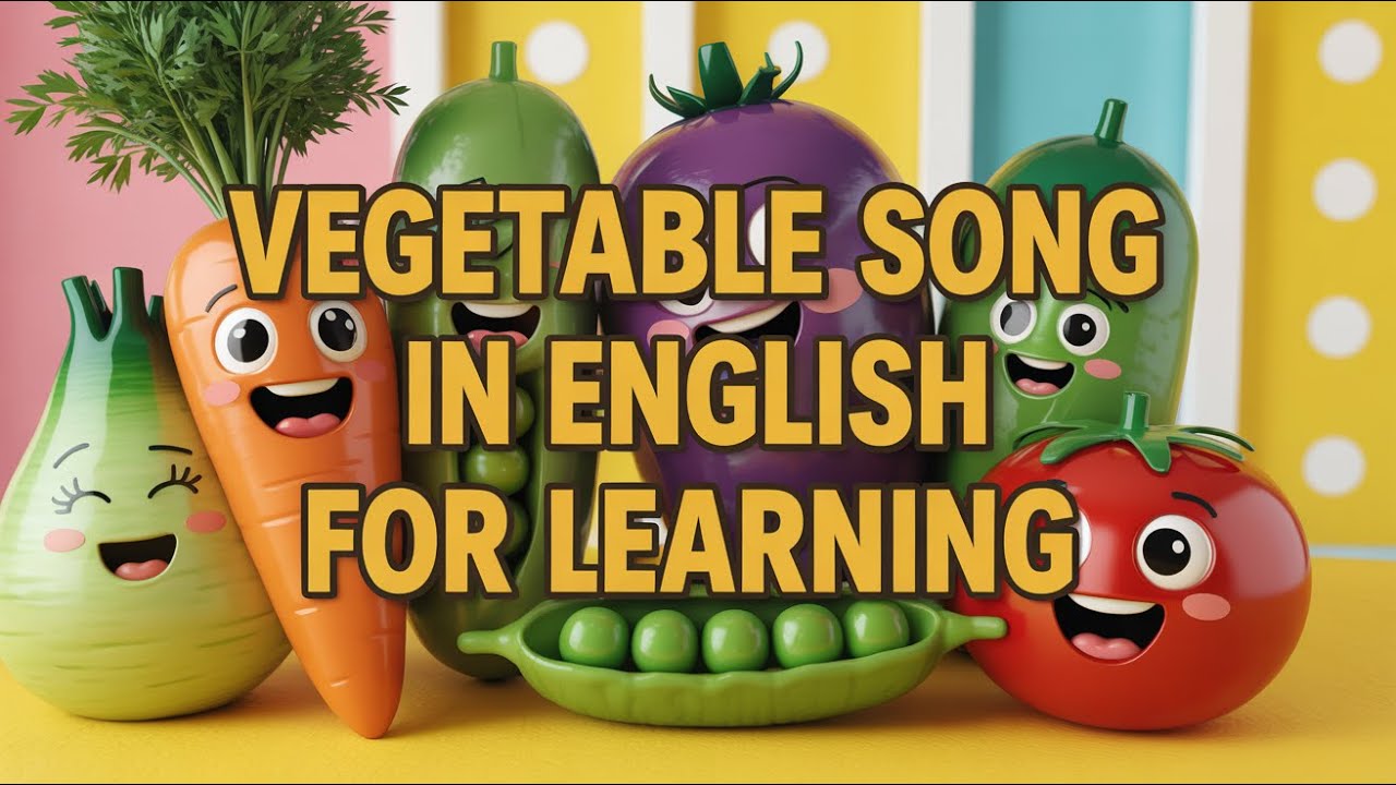 Fun Veggie Songs for Kids | Learn Vegetable Names in English and Sing Along Happily Together