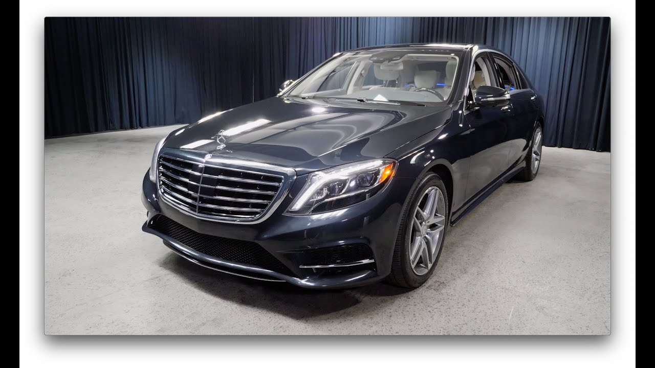 2016 Pre-owned Anthracite Blue Metallic Mercedes-Benz S 550 -  M17234A
