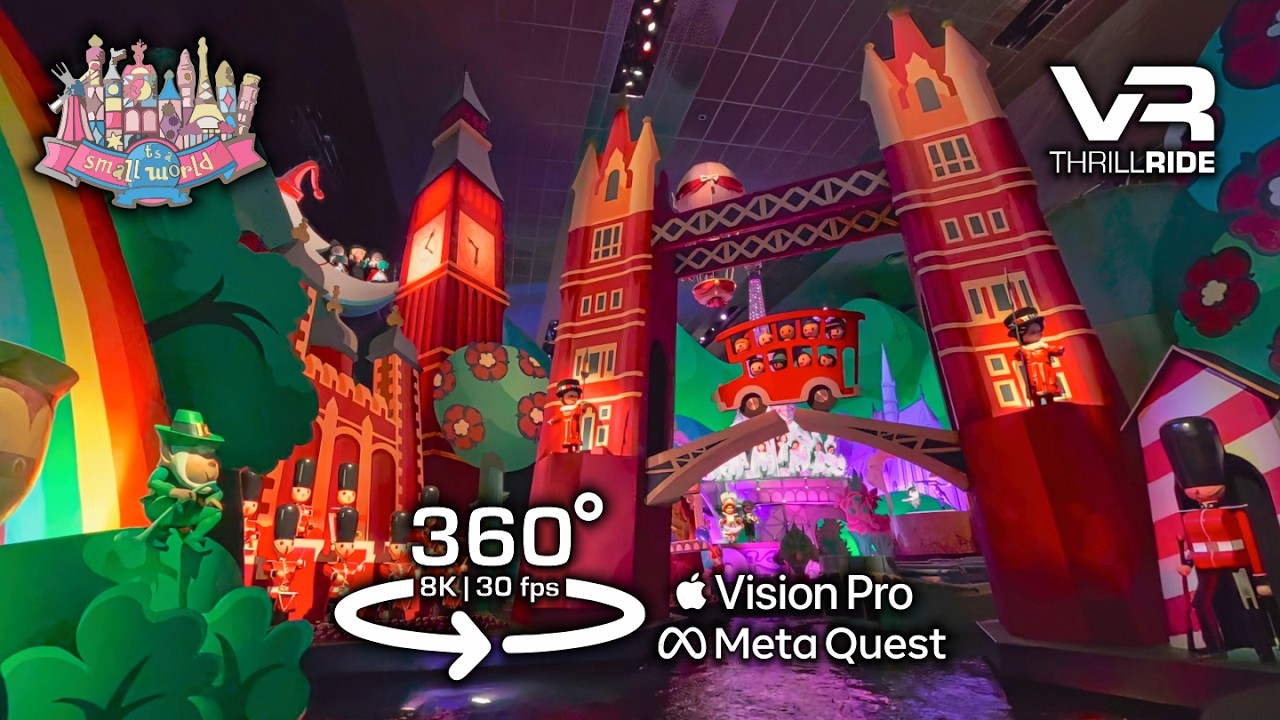 360&deg; IT&acute;S A SMALL WORLD 🥰 best 8K View - Disneyland Paris Stunning onride POV 2025 #metaquest