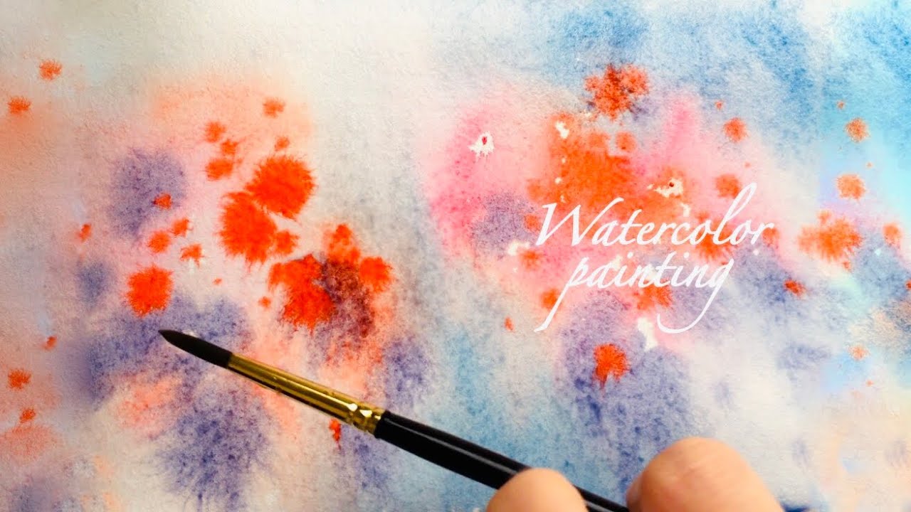 painting in the abstract style of the landscape .watercolor painting