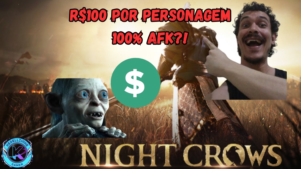 I REVEALED HOW MUCH A 100% AFK CHARACTER IN NIGHTCROWS COST IN R$!!! AND HOW TO IMPROVE THE FARM!!!
