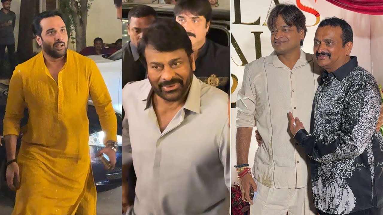 Chiranjeevi, Tharun, Venkatesh & Many Celebs @ Bandla Ganesh Diwali Bash 2025