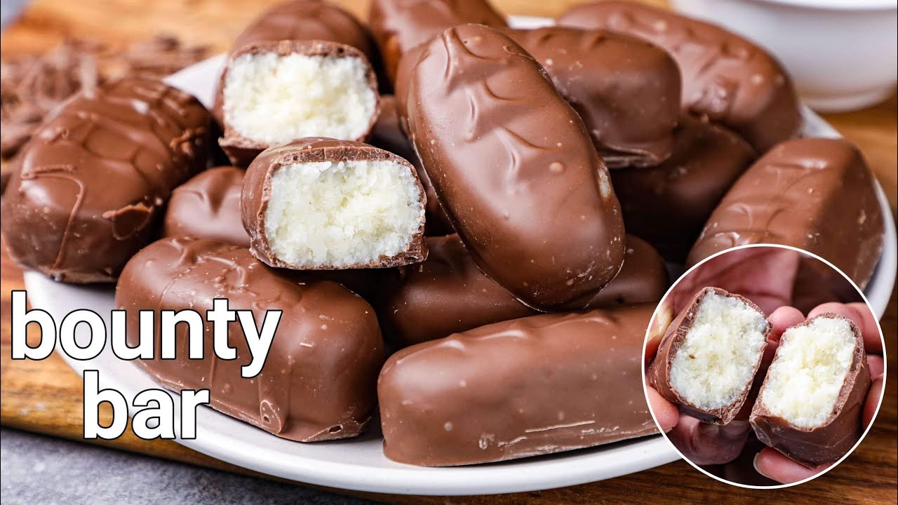 Bounty Chocolate Recipe //Ghar Par Banaye Aasan tarike Se Bounty Chocolate //