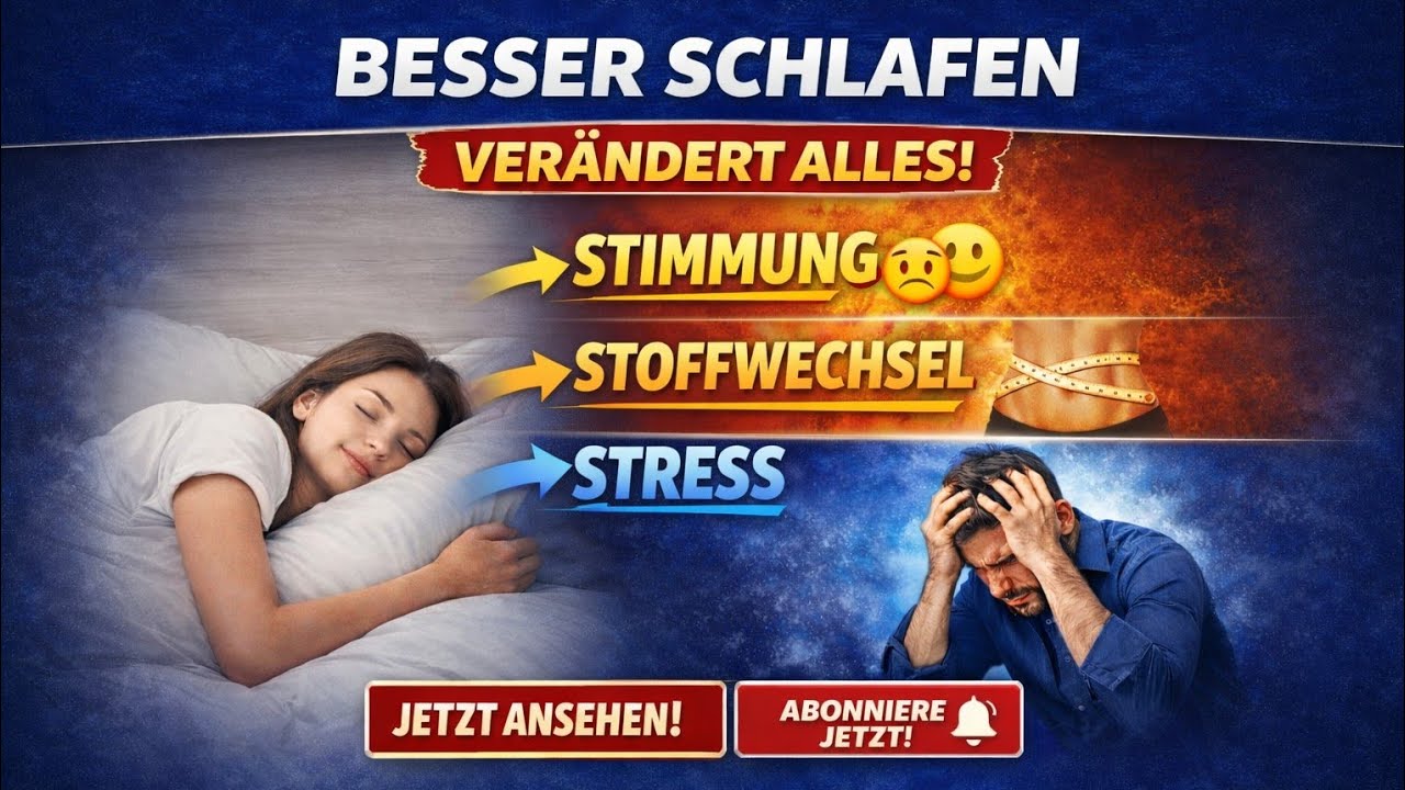 Warum besserer Schlaf deine Stimmung, deinen Stoffwechsel und dein Stresslevel SCHNELL verändert.