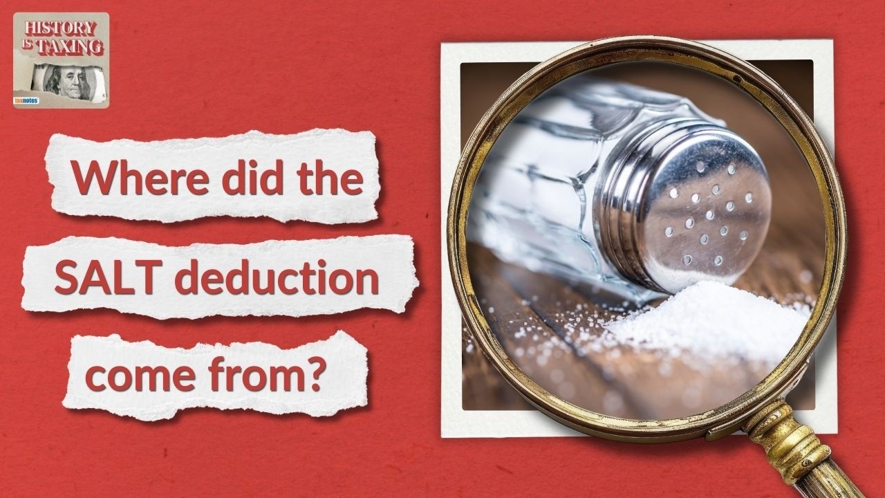 The Story Behind the SALT Deduction: Federalism and Friction