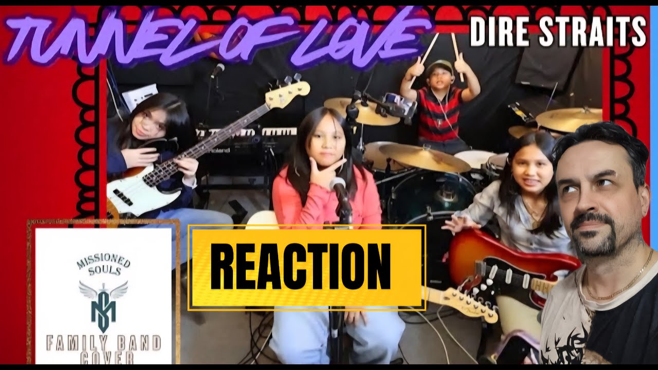 Tunnel Of Love by Dire Straits  Missioned Souls  family band studio cover REACTION