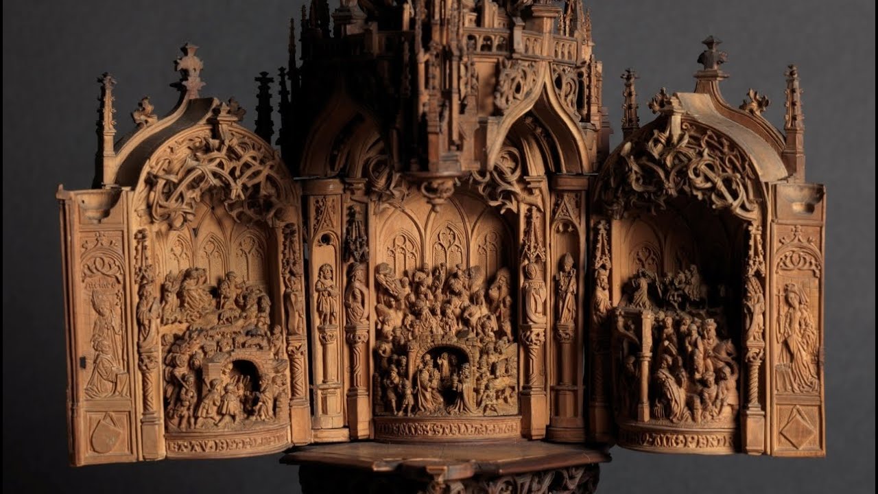 A Miniature Triptych with The Adoration of the Magi