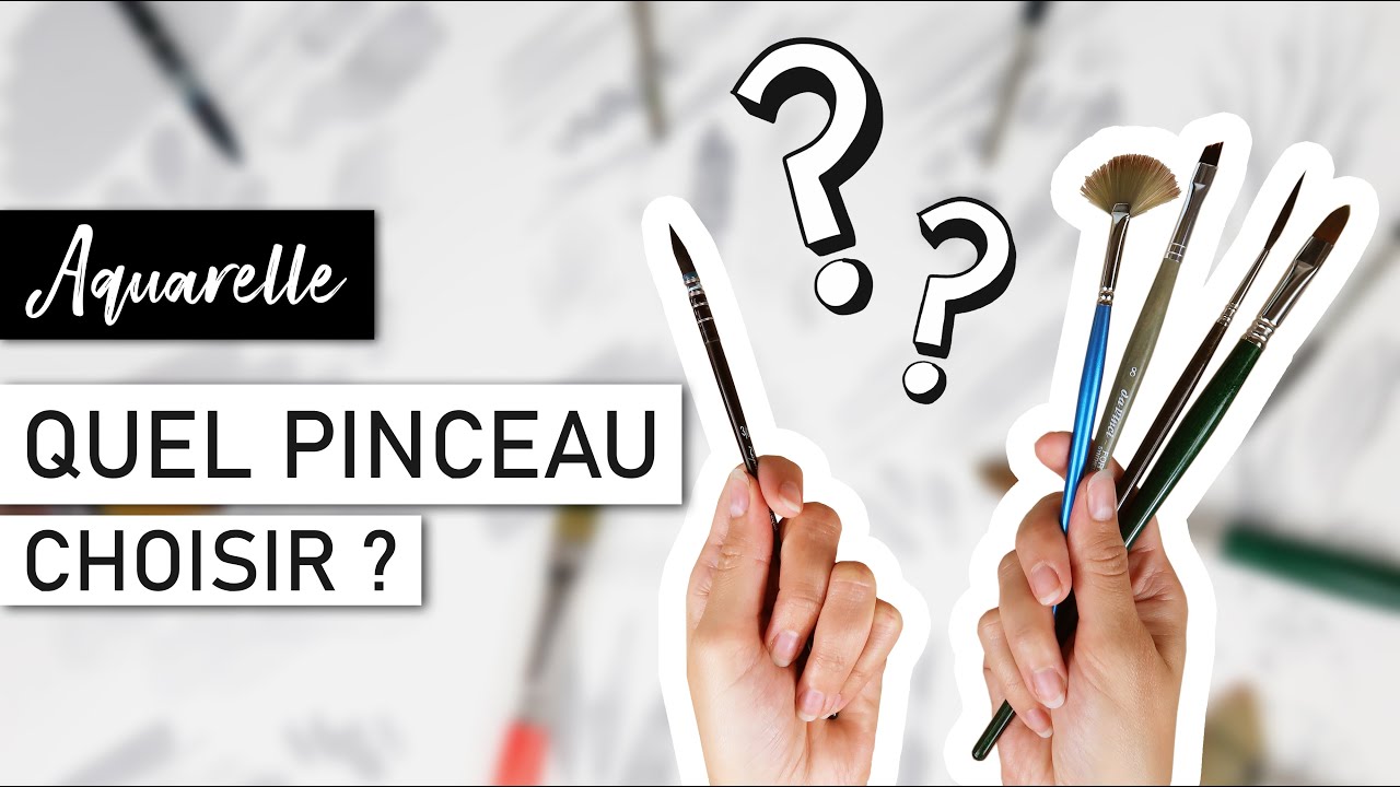 MATERIEL AQUARELLE Quel pinceau choisir ? 🖌🤷‍♀️