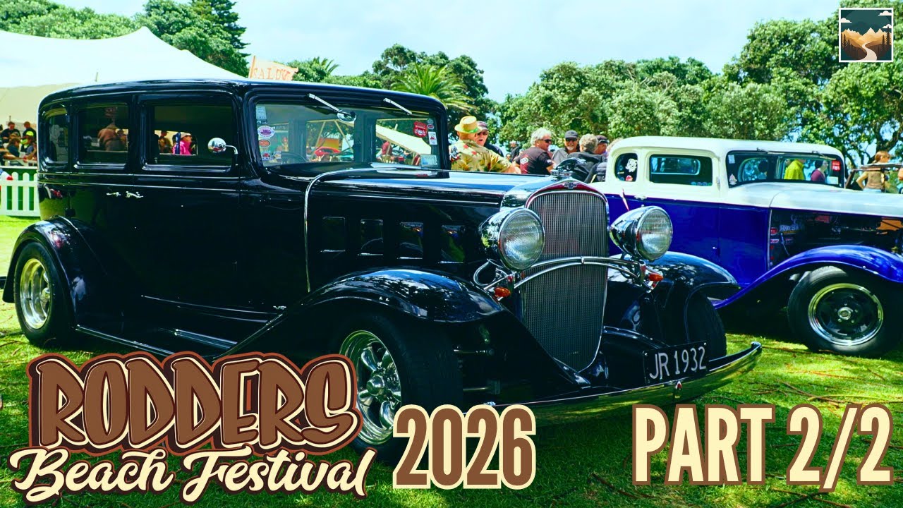 Rodders Beach Festival 2026 | More Classic Cars & Hot Rods in Orewa | Part 2