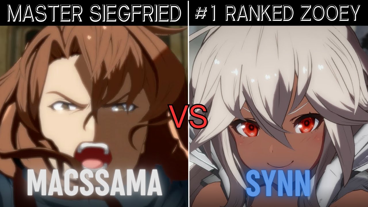 GBVSR➤ MASTER SIEGFRIED / ジークフリート [ MACSSAMA ] vs #1 RANKED ZOOEY / ゾーイ [ SYNN ] GBVS Rising