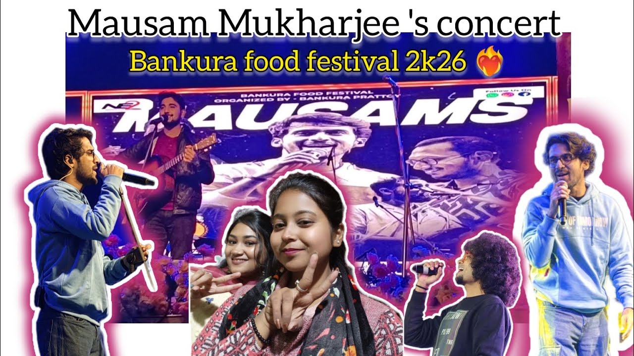 Mausam mukharjee's concert 😍 Bankura food festival 2k26 ❤️‍🔥🤩