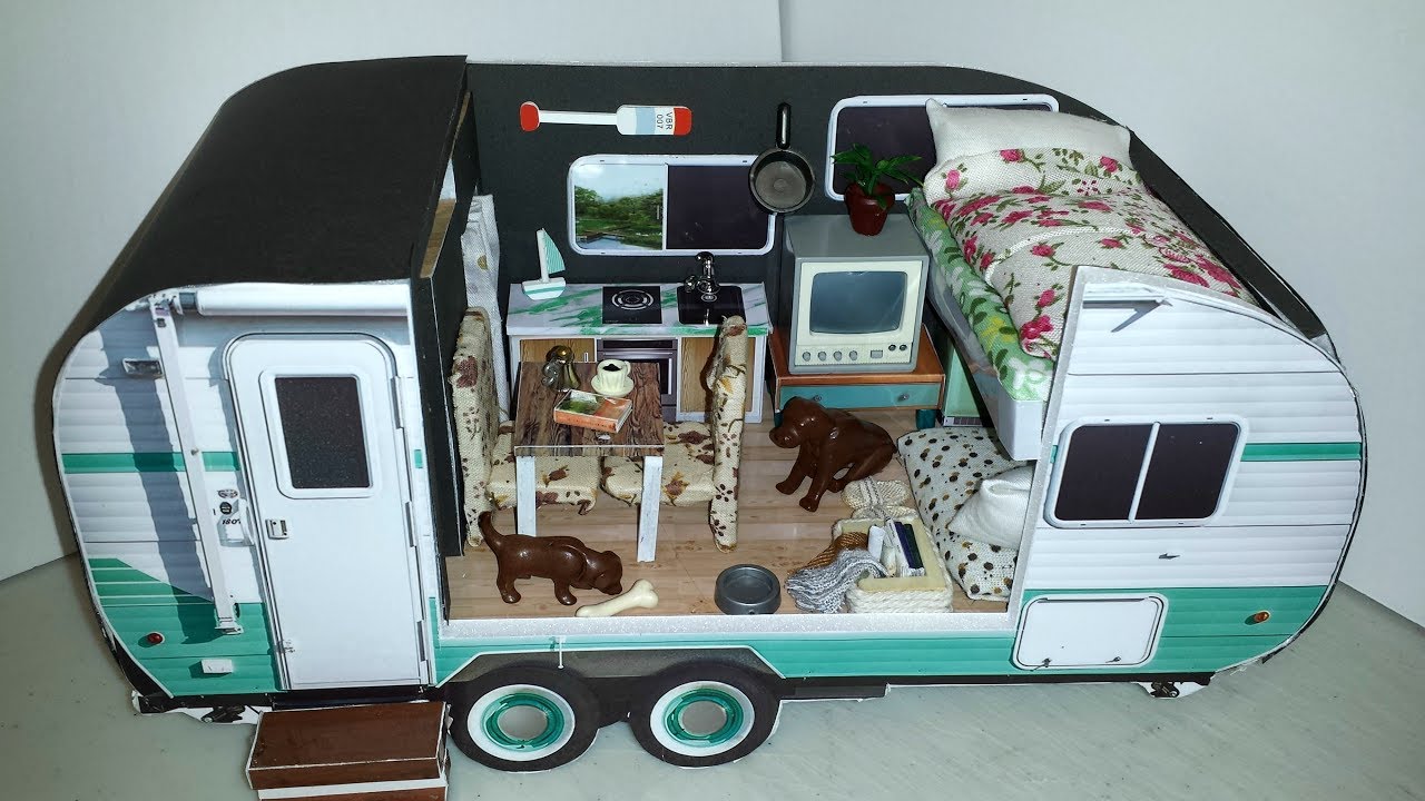 DIY Miniature Retro Camper