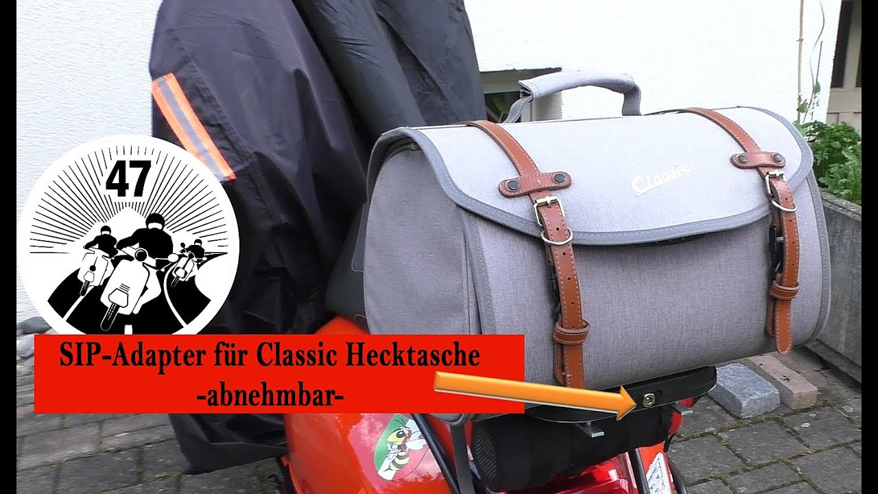 Classic Vespa Tasche - abnehmbar wie ein Topcase, mit SIP Adapter