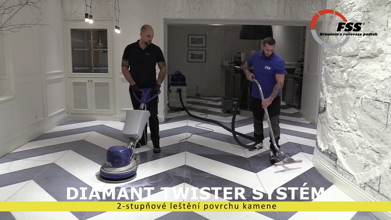Renovace a broušení mramorové podlahy -  FLOOR SPECIAL SERVICES®