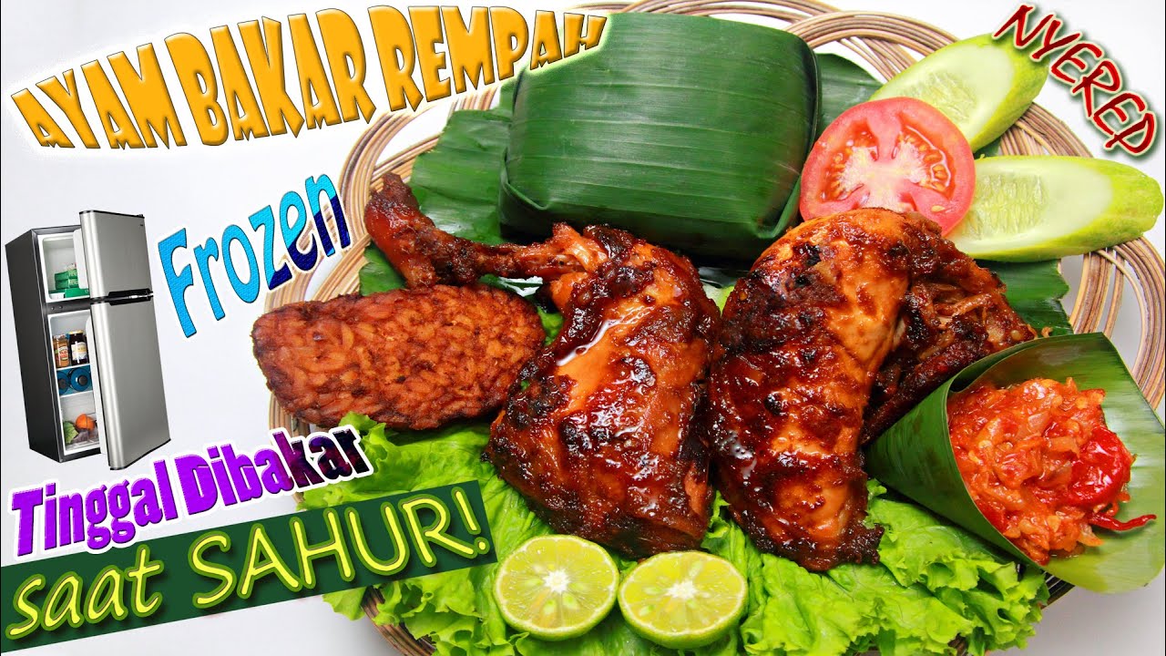 Masak Ayam Bakar Simple - Resep Ayam Panggang Rempah - Ayam Bakar Frozen - Kecap - enak