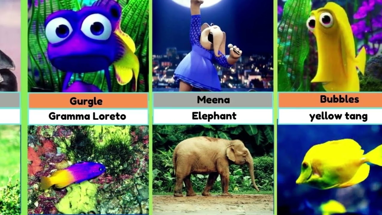 Finding Nemo & Sing Characters In Real Life! 🐠🎤