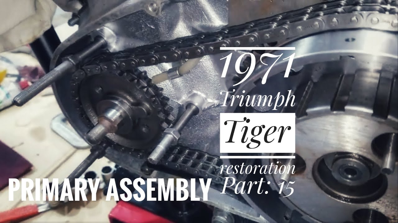 1971 Triumph Tiger 650cc Restoration Part 15, Primary assembly