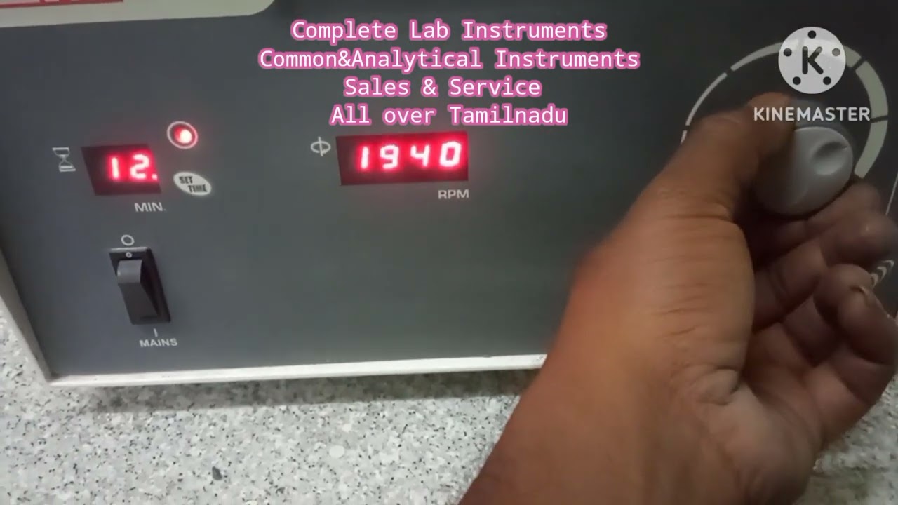 Remi Centrifuge Operation