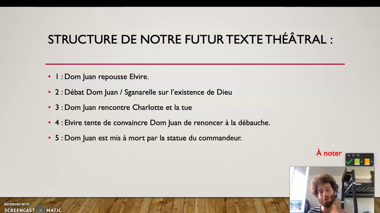 Les didascalies