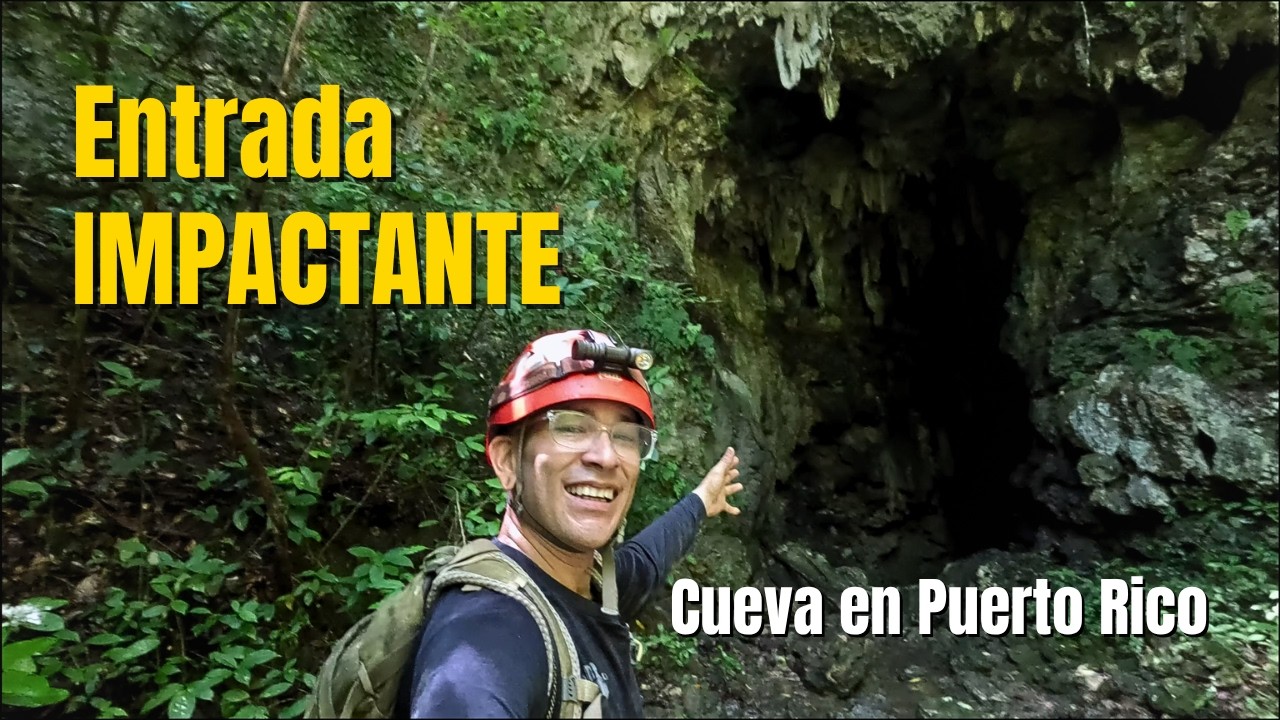 Una entrada de cueva IMPACTANTE en Puerto Rico | Cascada oculta bajo el mogote