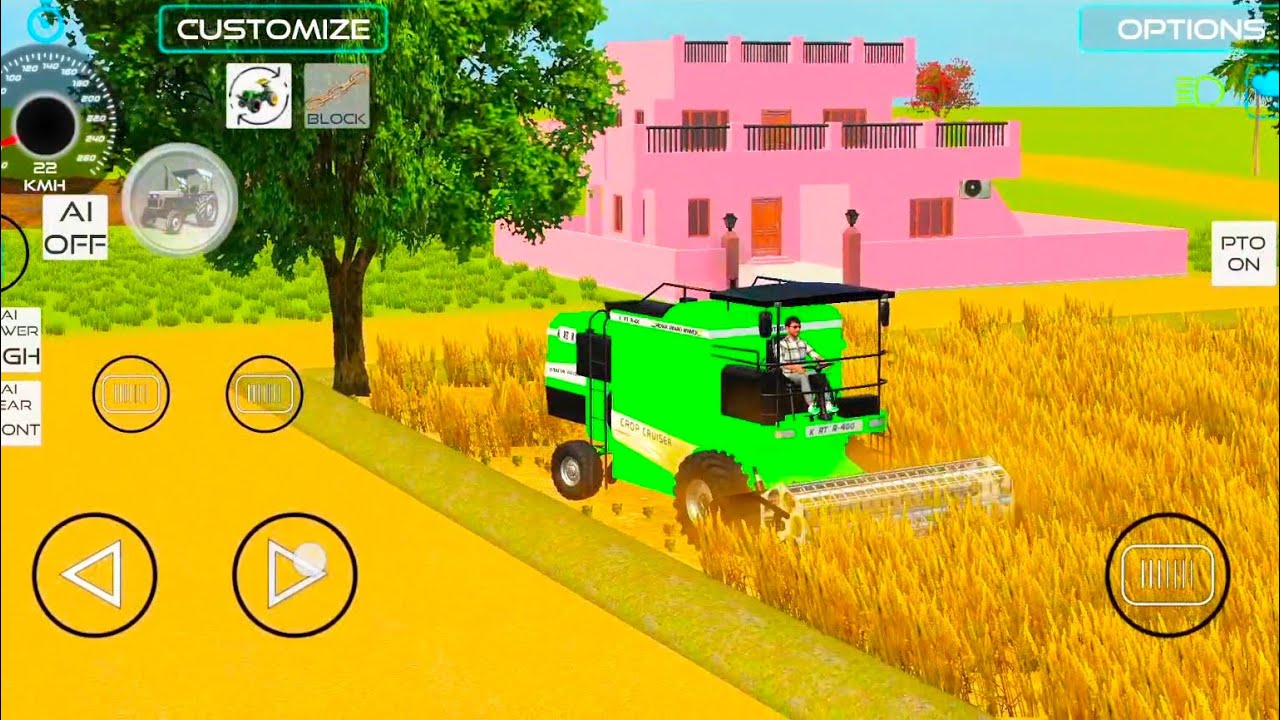 Crops tiger Harvester 😱🚜 