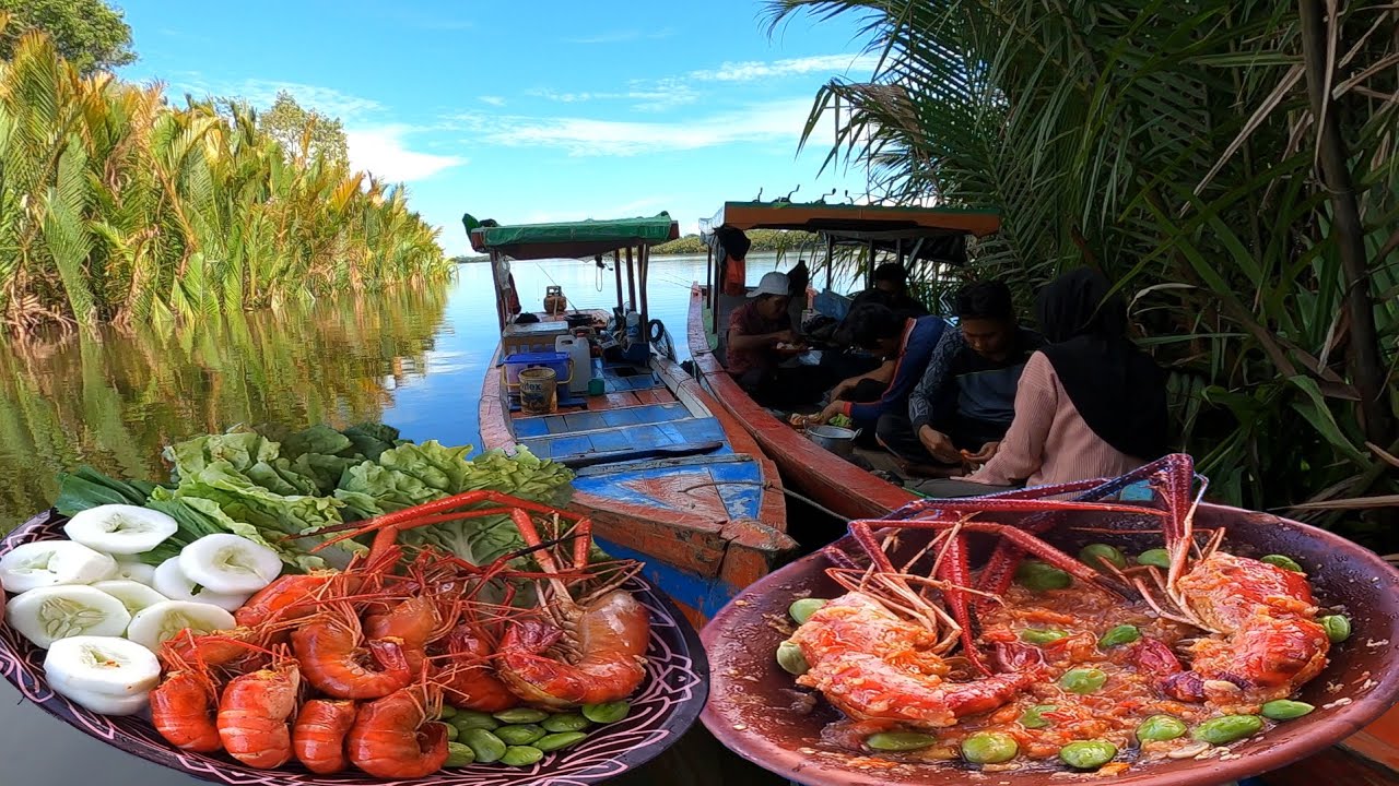 Mancing dan bermalam diperahu langsung masak seafood setelah jackpot ikan mahal