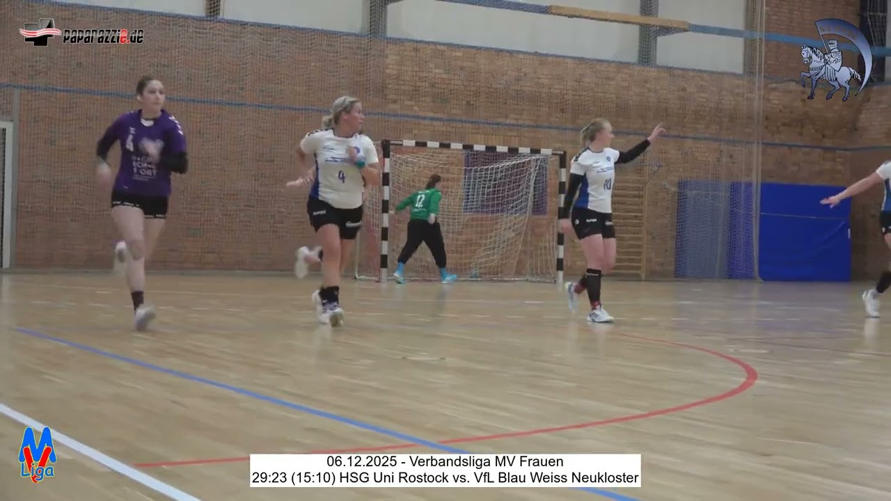 29:23 (15:10) HSG Uni Rostock vs. VfL Blau Weiss Neukloster - 06.12.2025