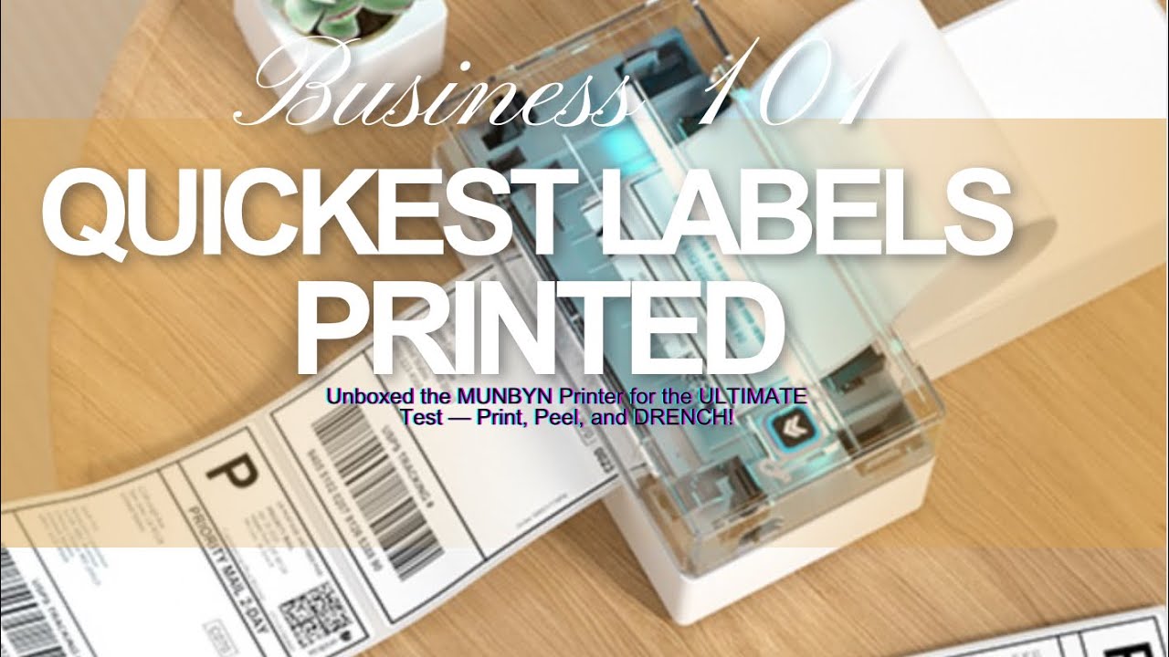 Regret! Unboxed the MUNBYN 130B Printer for the ULTIMATE Test! — Assemble, Print, and DRENCH!