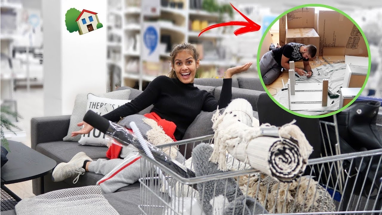 COMPRANDO A DECORA&Ccedil;&Atilde;O PARA A CASA NOVA + MONTANDO OS M&Oacute;VEIS!!