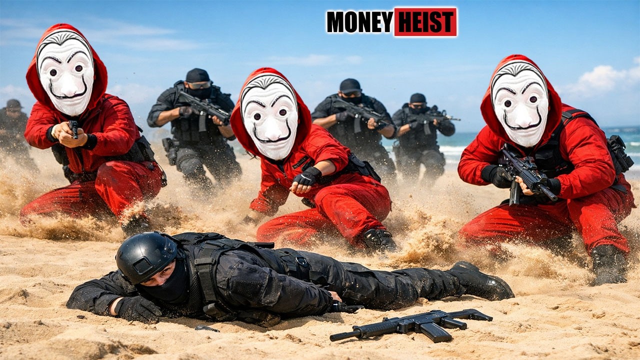 PARKOUR VS MONEY HEIST : Bad Guy Leaps Crane to Avoid Police Capture | Epic POV