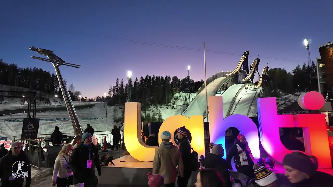 Part 2 ⛷️LAHTI SKI GAMES 2026!  Walking tour through the heart of the Lahti Ski Games! ❄️