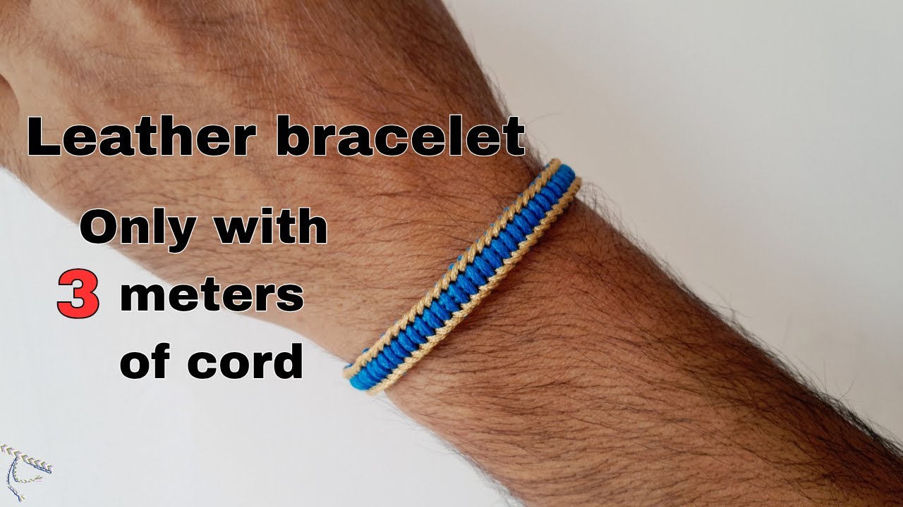 Earn money making this leather bracelet super easy and popular 👌 |Training for beginners🪢🫰
