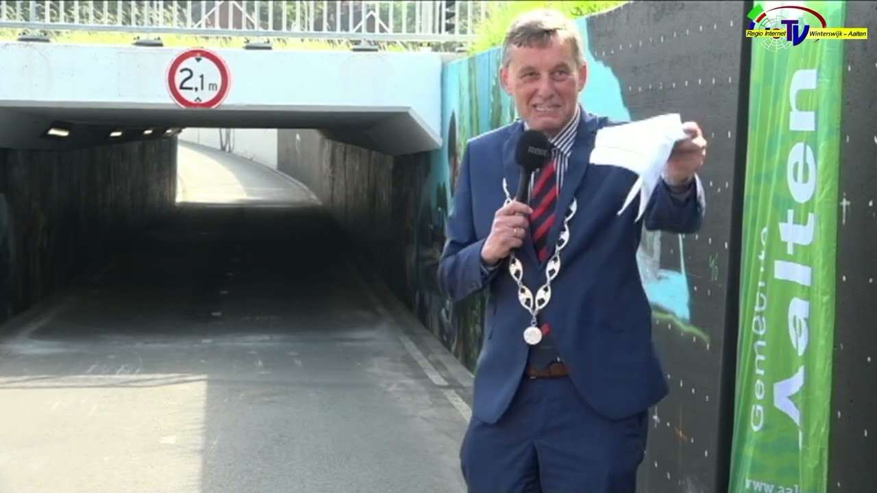 Groot Kunstwerk fietstunnel in Aalten
