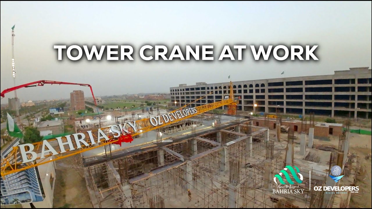 Rising Symphonies: OZ Developers' Tower Cranes Transforming Bahria Sky Building