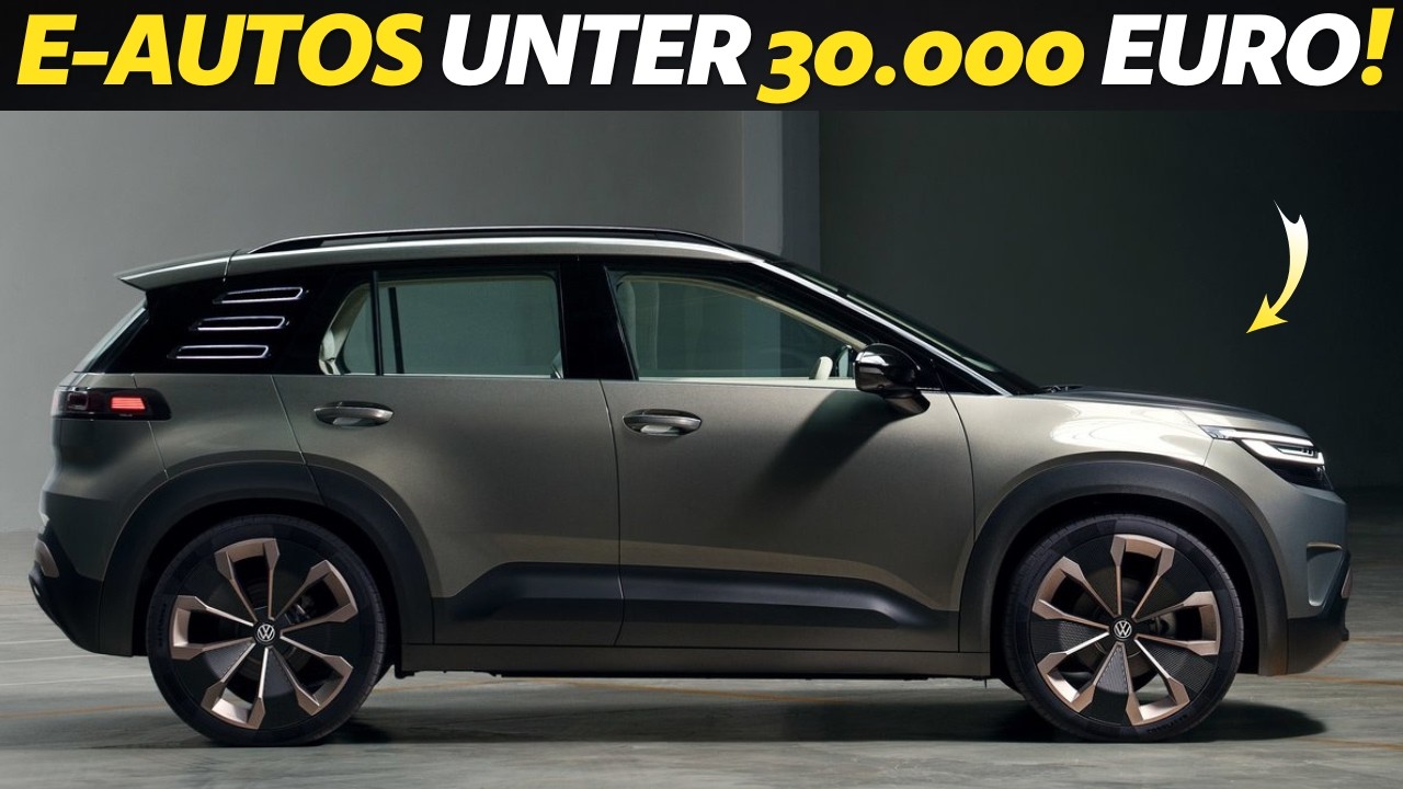 Die spannendsten Elektro-Modelle für Einsteiger 2025: Škoda Epiq, VW ID.Cross, BYD Dolphin Surf