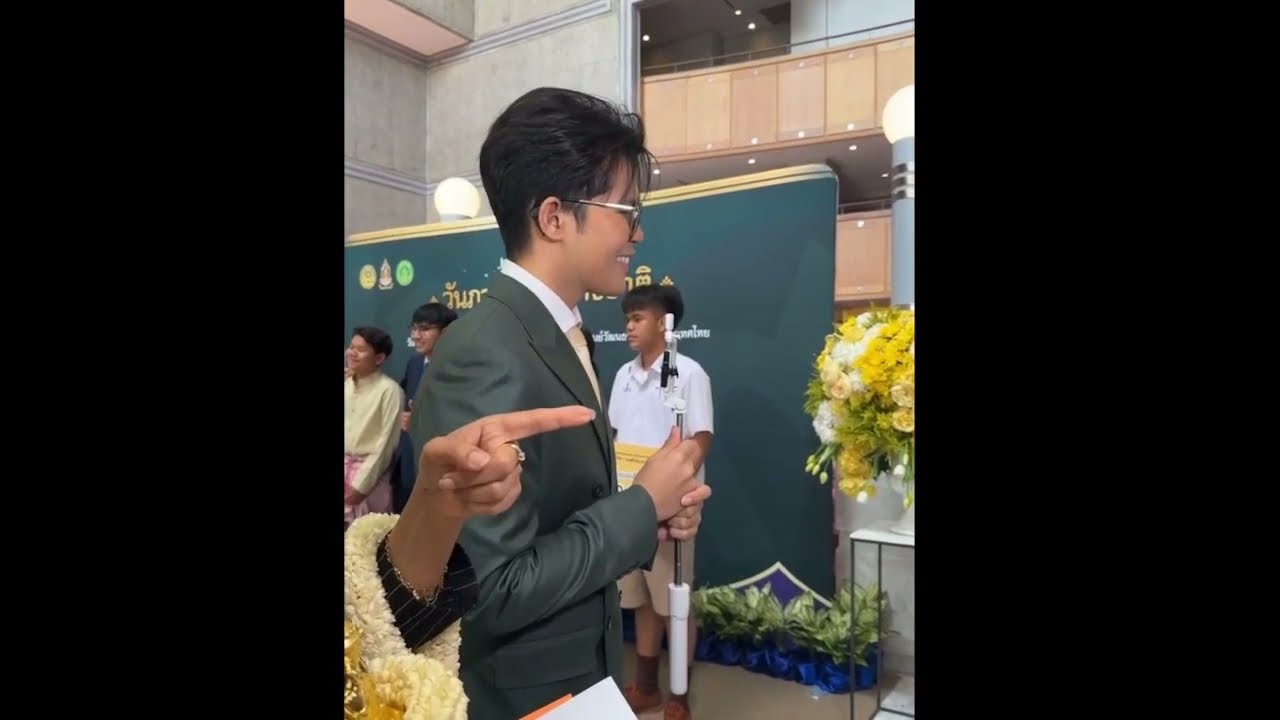 ไรอัล กาจบัณฑิตช่วงสัมภาษณ์สื่อฯ - งานรับรางวัล ณ หอประชุมใหญ่ศูนย์วัฒนธรรมแห่งประเทศไทย
