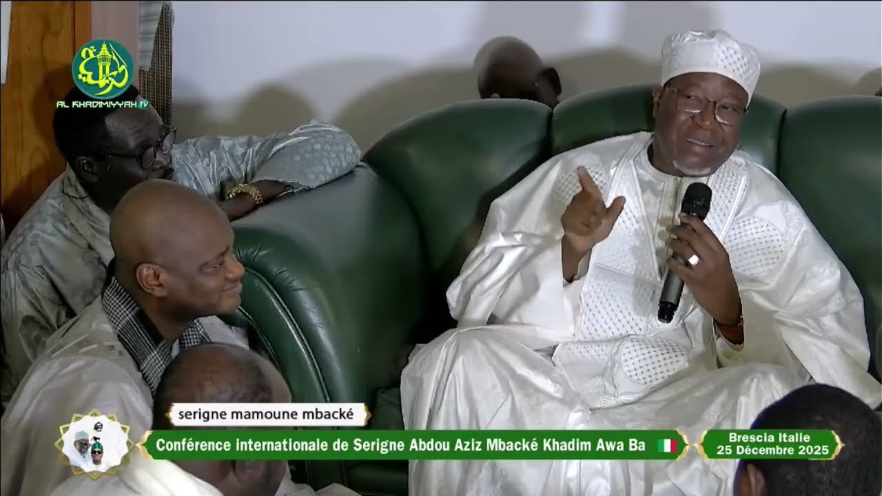 Brescia 2025 | Discours de S. Mamoune Mbacké ibn S. Fallou –Conférence intr. de S. A Aziz Mbacké K.A