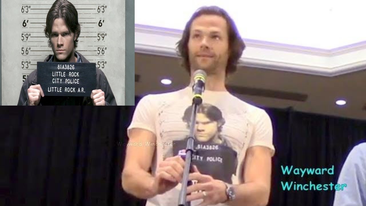 Jared Padalecki Speaks Out Following His Arrest By Wearing His Mugshot From Supernatural