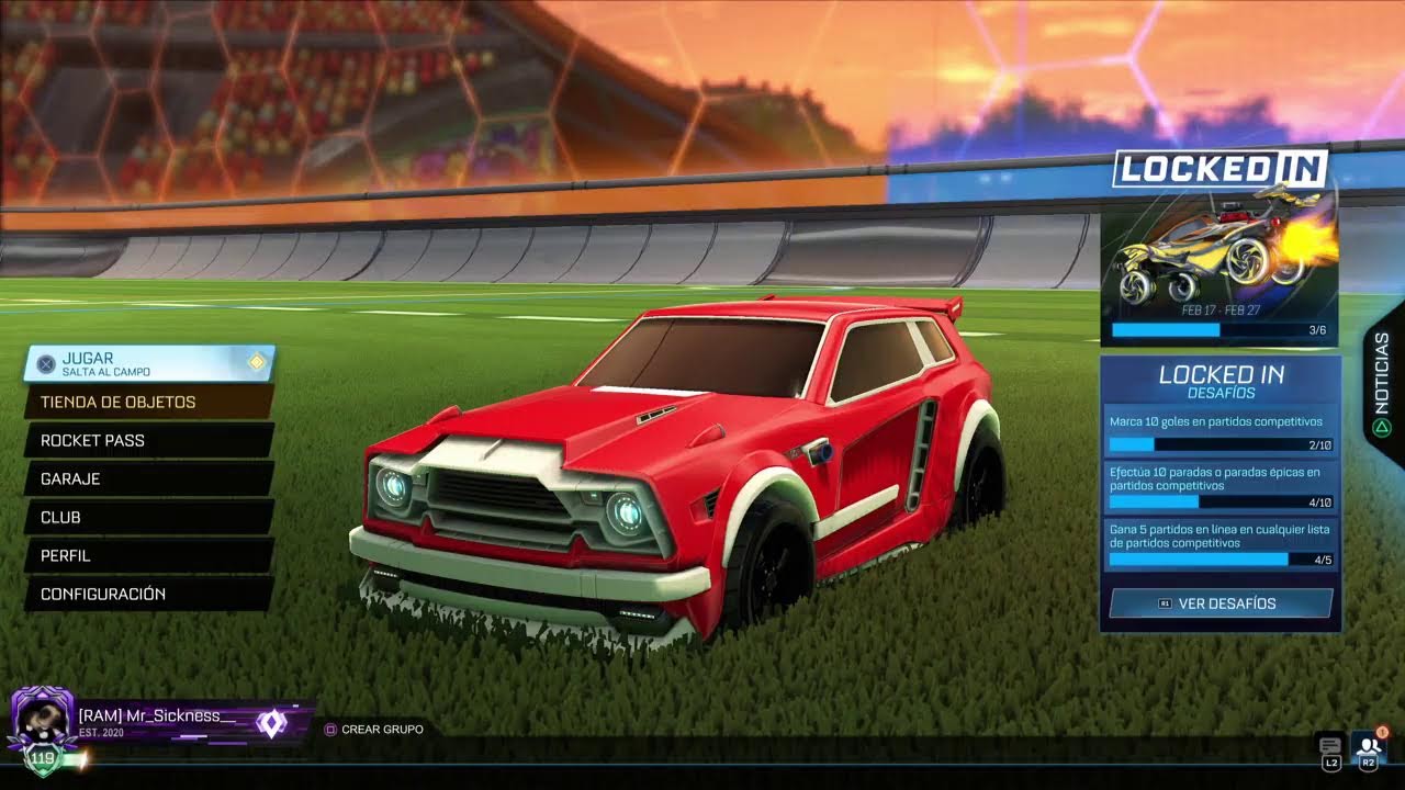 Jugando su Rocketcito League!! 🙂‍↕️🎮