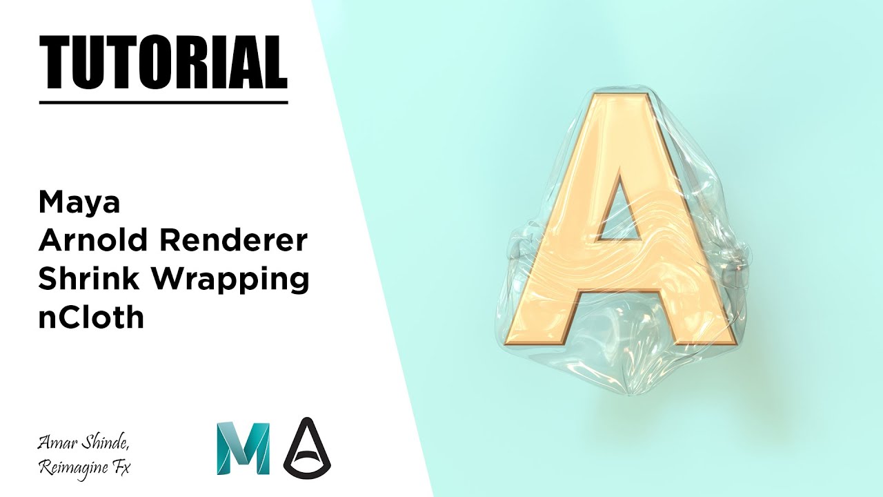 Shrink Wrapping Effect In Maya And Arnold Renderer - Tutorial